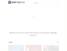 Tablet Screenshot of akayinsaat.com.tr